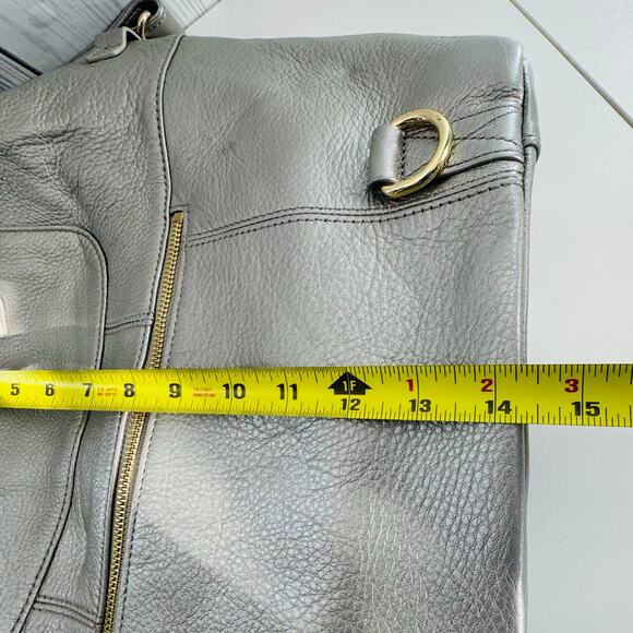 HTF Retired Leather Lily Jade Galena Shaylee Gold Purse/Backpack Diaper Bag - Picture 15 of 16